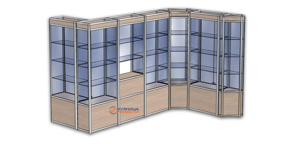 Мебель для торговли из алюминиевого профиля